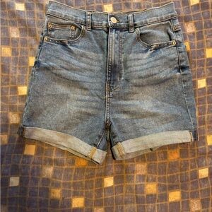 Ardene Blue Jean Shorts Distressed Cuffed Casual
